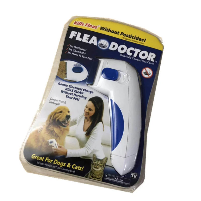 Electric Pet Comb: Flea & Lice Terminator for Dogs and Cats