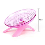 Pet Hamster Flying Saucer Exercise Squirrel Wheel Hamster Mouse Running Disc