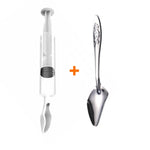 Bird Parrot Feeder Spoon with Manual Syringe Baby Bird Water Milk Medicine Feeding Syringe 20Ml