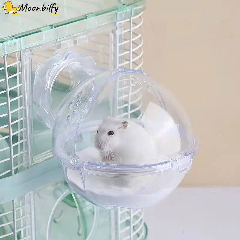 Cage Box Hamsters Mouse Rabbit Chinchilla Rat House for Pets Sauna Room Small Animals Pet Hamster Bathroom Toilets Washroom