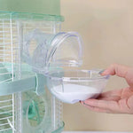 Cage Box Hamsters Mouse Rabbit Chinchilla Rat House for Pets Sauna Room Small Animals Pet Hamster Bathroom Toilets Washroom