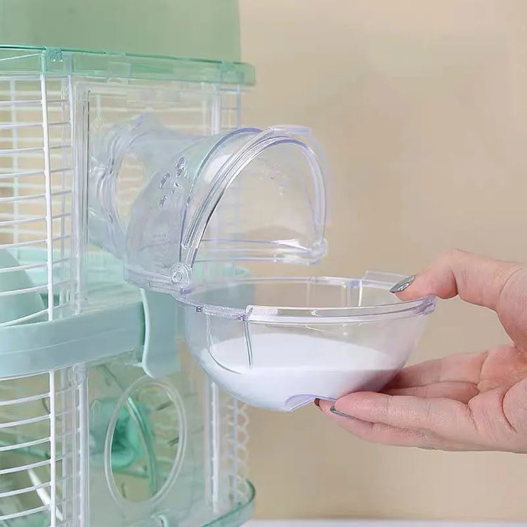 Cage Box Hamsters Mouse Rabbit Chinchilla Rat House for Pets Sauna Room Small Animals Pet Hamster Bathroom Toilets Washroom