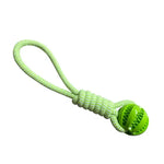 Dog Toys Balls Interactive Treat Rope Rubber Leaking Balls for Small Medium Dogs Chewing Bite Resistant Pet Tooth Cleaning