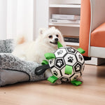 Dog Toys Soccer Ball with Straps, Interactive Dog Toys for Tug of War, Puppy Birthday Gifts, Dog Tug Toy, Dog Water Toy, Durable