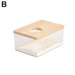 Hamster Bathroom House Sandbox Full Transparent Urine Sand Basin Golden Bear S/L Hamster Bath Toilet Bathroom Supplies