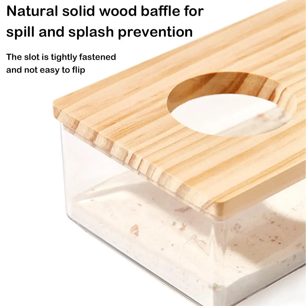 Hamster Bathroom House Sandbox Full Transparent Urine Sand Basin Golden Bear S/L Hamster Bath Toilet Bathroom Supplies