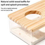 Hamster Bathroom House Sandbox Full Transparent Urine Sand Basin Golden Bear S/L Hamster Bath Toilet Bathroom Supplies