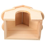 Hamster Cabin Toys Rat Supplies Wooden Hideout Ladder House Houses Wear-Resistant and Hideouts