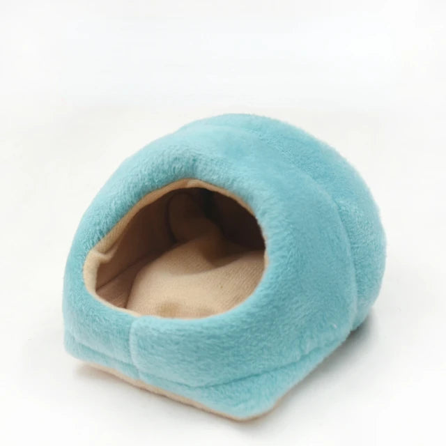 Hamster Soft Warm Bed Rat Hammock Pig Squirrel Winter Pet Toy Hamster Cage House Hanging Nest+Mat House Bed Animal Mice Rat Nest