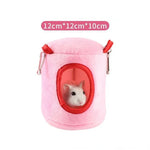 Hamster Soft Warm Bed Rat Hammock Pig Squirrel Winter Pet Toy Hamster Cage House Hanging Nest+Mat House Bed Animal Mice Rat Nest