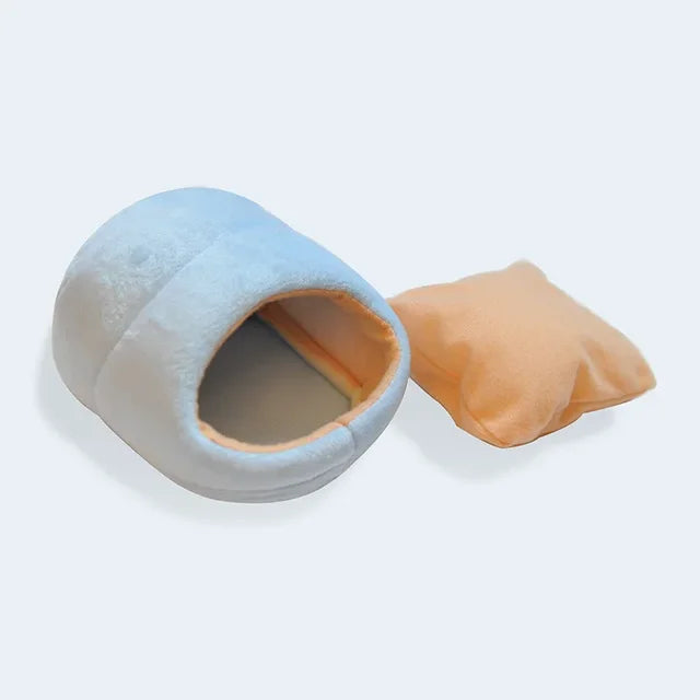 Hamster Soft Warm Bed Rat Hammock Pig Squirrel Winter Pet Toy Hamster Cage House Hanging Nest+Mat House Bed Animal Mice Rat Nest