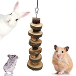 Natural Organic Apple Wood Chew Toy Small Animal Snack Toys Suitable for Rabbits Chinchilla Guinea Pigs Hamsters Smallanimal Toy
