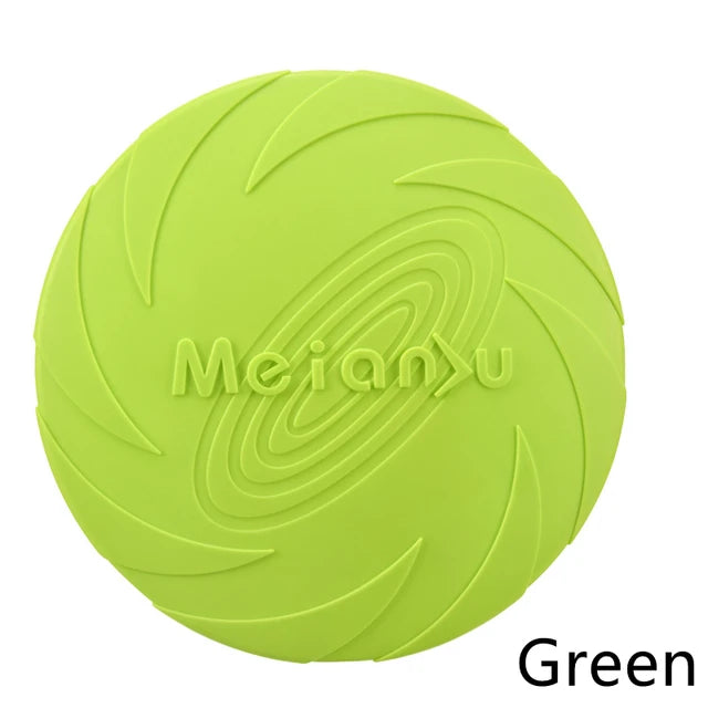 Pet Dog Flying Disk Toy Silicone Material Environmentally Friendly Anti-Chew Dog Puppy Interactive Training Pet Supplies