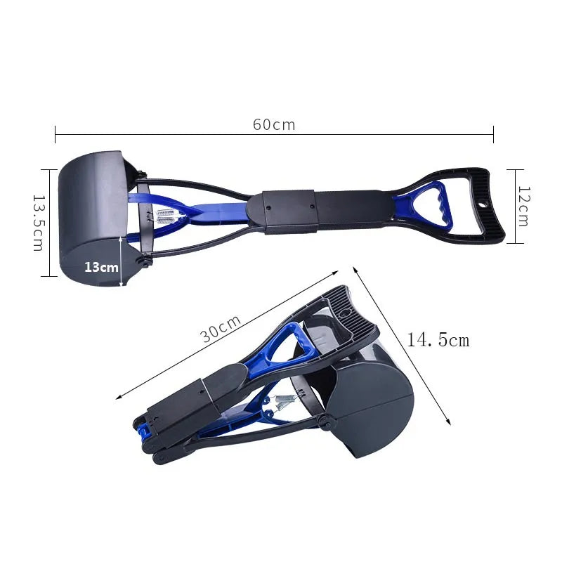 Pet Dog Long Handle Pet Pooper Scooper Dog Cat Waste Picker Jaw Poop Scoop Pick up Clean Waste Cleaning Tools Pet Supplies 60CM