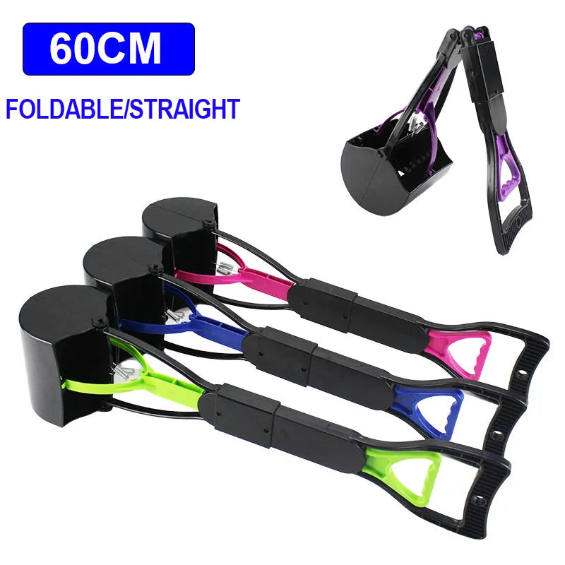 Pet Dog Long Handle Pet Pooper Scooper Dog Cat Waste Picker Jaw Poop Scoop Pick up Clean Waste Cleaning Tools Pet Supplies 60CM