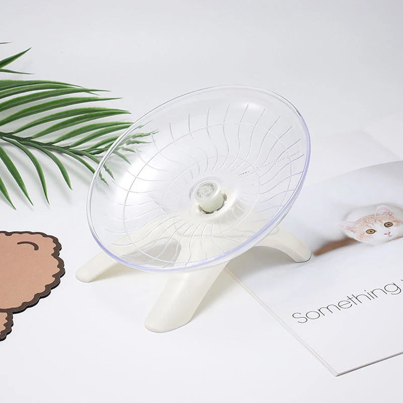 Pet Hamster Flying Saucer Exercise Squirrel Wheel Hamster Mouse Running Disc