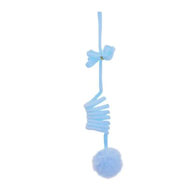 Interactive Cat Toy: Spring Rope Ball & Plush Stick