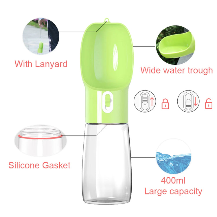 Portable Dog Water Bottle for Big Small Dogs Cats Outdoor Walking Feeder Bowls Puppy Travel Drinking Dispenser Pet Supplies