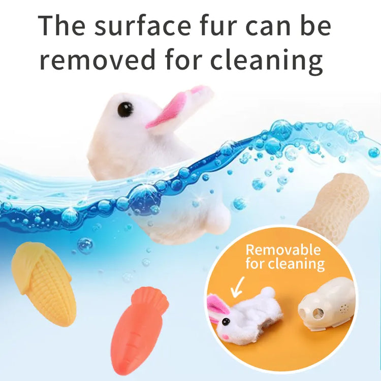 Smart Running Mouse Cat Toy Interactive Random Moving Electric Cat Teaser Toys Simulation Mice Kitten Self-Playing Plush Toys