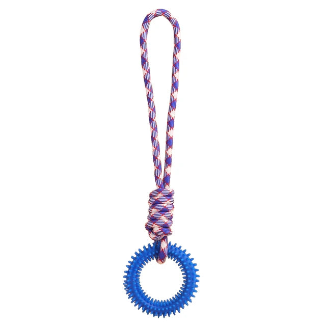 Interactive Training Pet Toy Ring Spiked Ring Dog Teeth Cleaning Pet Supplies