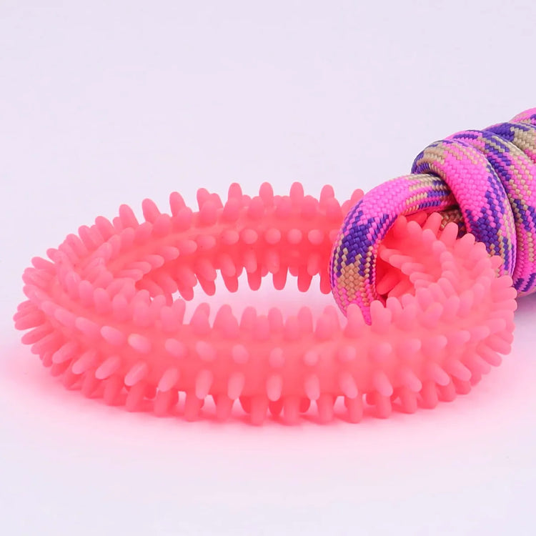 Interactive Training Pet Toy Ring Spiked Ring Dog Teeth Cleaning Pet Supplies