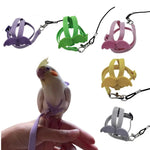 Ultra-Light Parrot Bird Flying Traction Rope Straps Band Adjustable Parrot Harness Outgoing Leash with Comfortable Handle