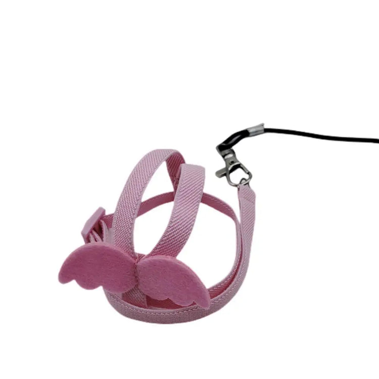 Ultra-Light Parrot Bird Flying Traction Rope Straps Band Adjustable Parrot Harness Outgoing Leash with Comfortable Handle