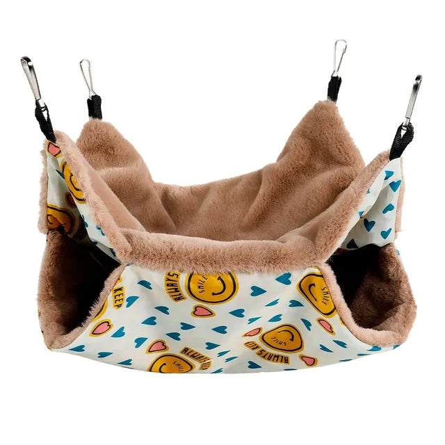 Winter Warm Hamster Hammock Guinea Pig Hanging Beds House for Small Animal Cage Rat Squirrel Chinchillas Nests Pets Supplies