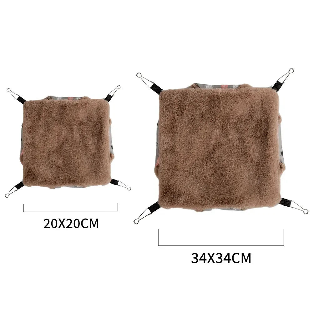 Winter Warm Hamster Hammock Guinea Pig Hanging Beds House for Small Animal Cage Rat Squirrel Chinchillas Nests Pets Supplies