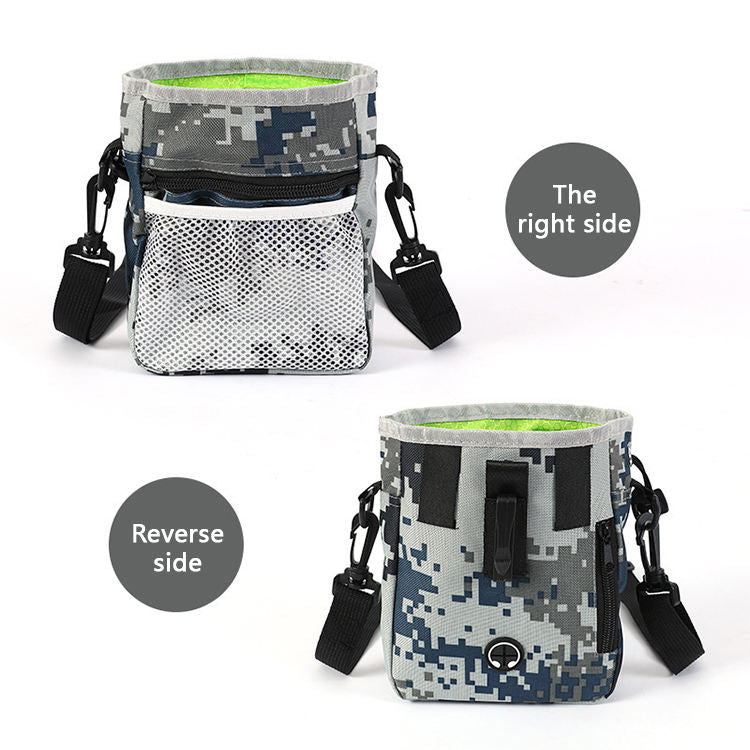Multi-Functional Dog Treat Pouch: Training & Walking Accessory with Poop Bag Dispenser