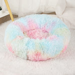 Dog Bed Donut Big Large round Basket Plush Beds for Dogs Medium Accessories Fluffy Kennel Small Puppy Washable Pets Cat Products