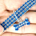 Bling Rhinestone Dog Collar Crystal Puppy Chihuahua Pet Dog Collars Leash for Small Medium Dogs Cats