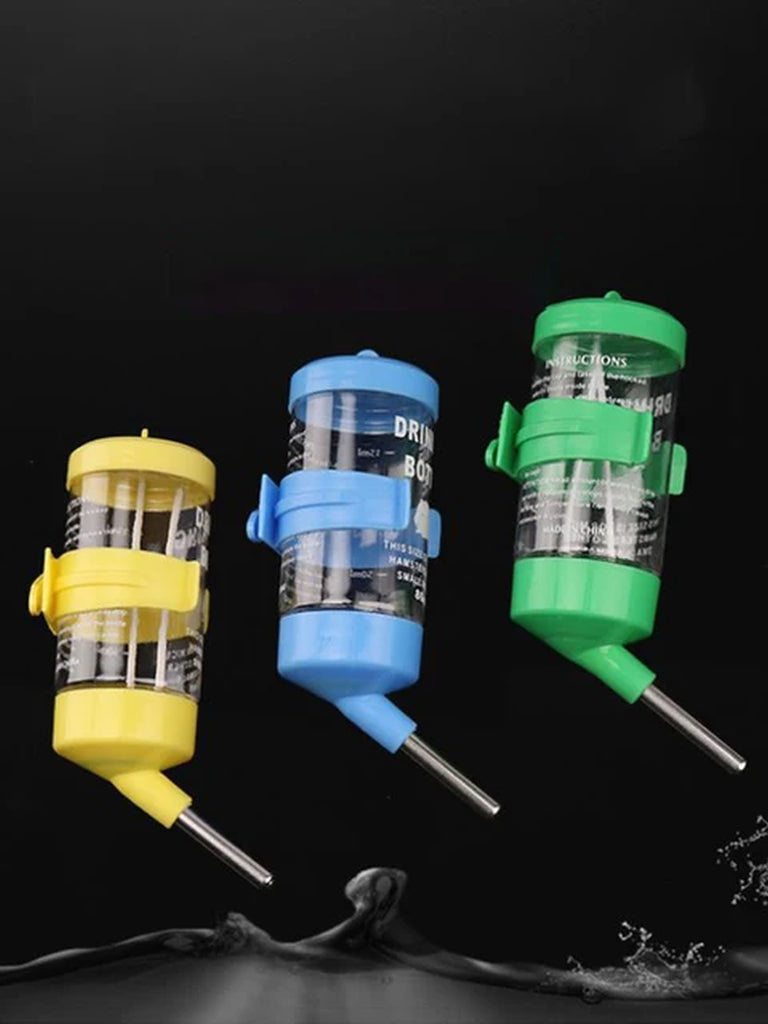 1PC Random Color 80/125/250 Ml Plastic Hamster Drinking Water Bottle Dispenser Feeder Hanging Guinea Pig Drinking Head Portable