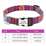 Adjustable Nylon Dog Collar Personalized Dogs Cat ID