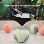Dog Chew Ball Toy Durable Dog Ball Toy for Aggressive Chewers, a Natural Rubber Dog Toy for Large Medium Dogs That Helps with Dog Separation Anxiety, Dishwasher Safe