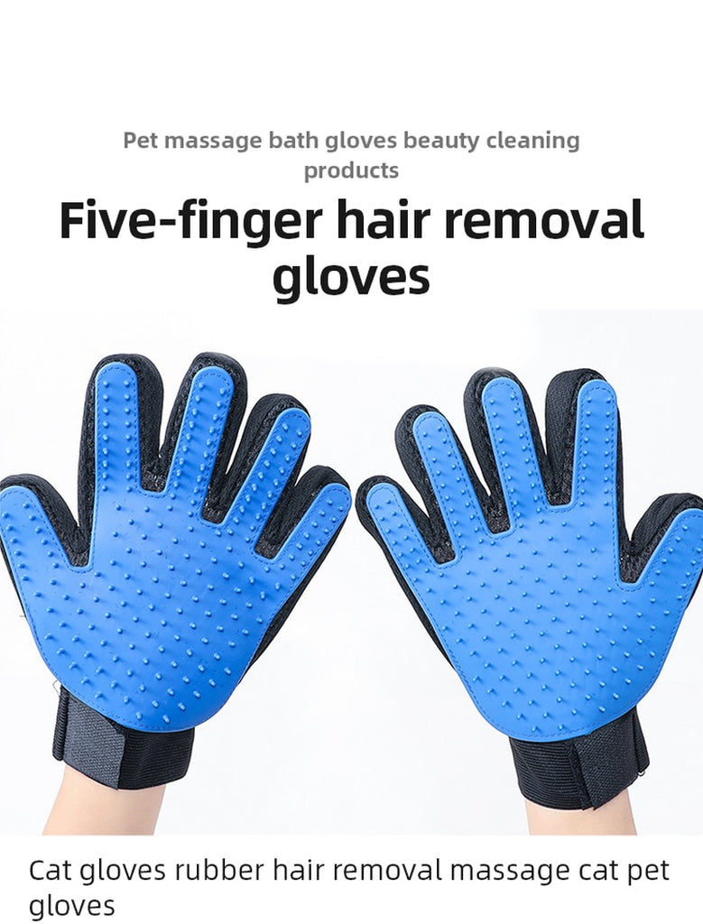 Cat Grooming Glove for Cats Wool Glove Pet Hair Deshedding Brush Comb Glove for Pet Dog Cleaning Massage Glove for Animal Sale