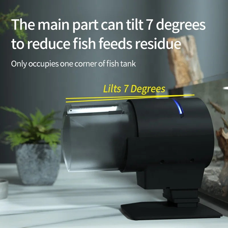 Ilonda New Wi-Fi Automatic Fish Feeder 2Nd Generation Feed Dispenser Long Range Remote Control with Timer Countdown Feeding